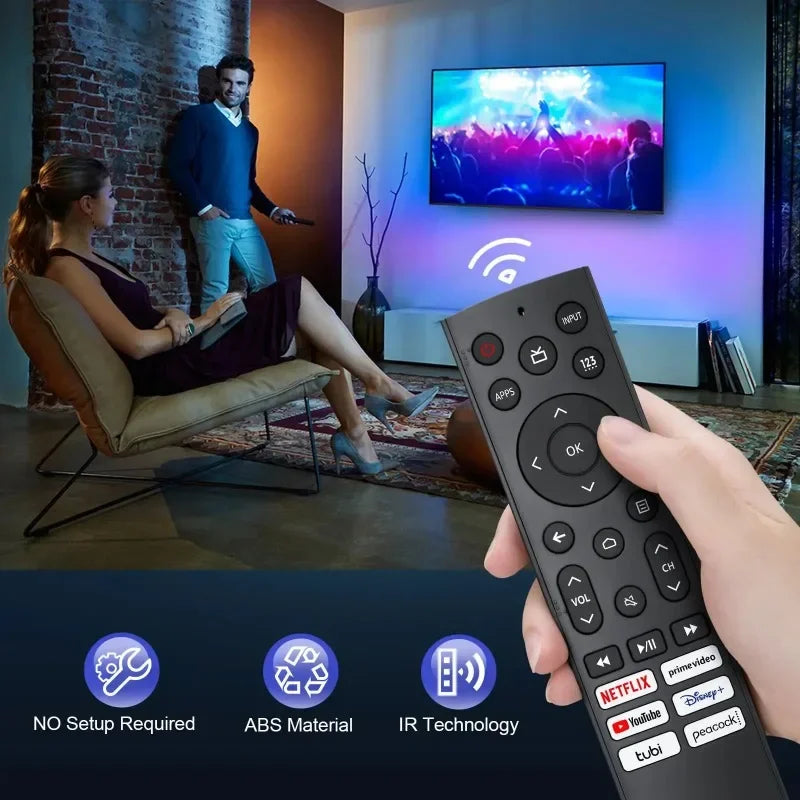 ERF3A90 Replacement Remote Control for Hisense Android TVs, UHD 4K ULED Smart TV Qme