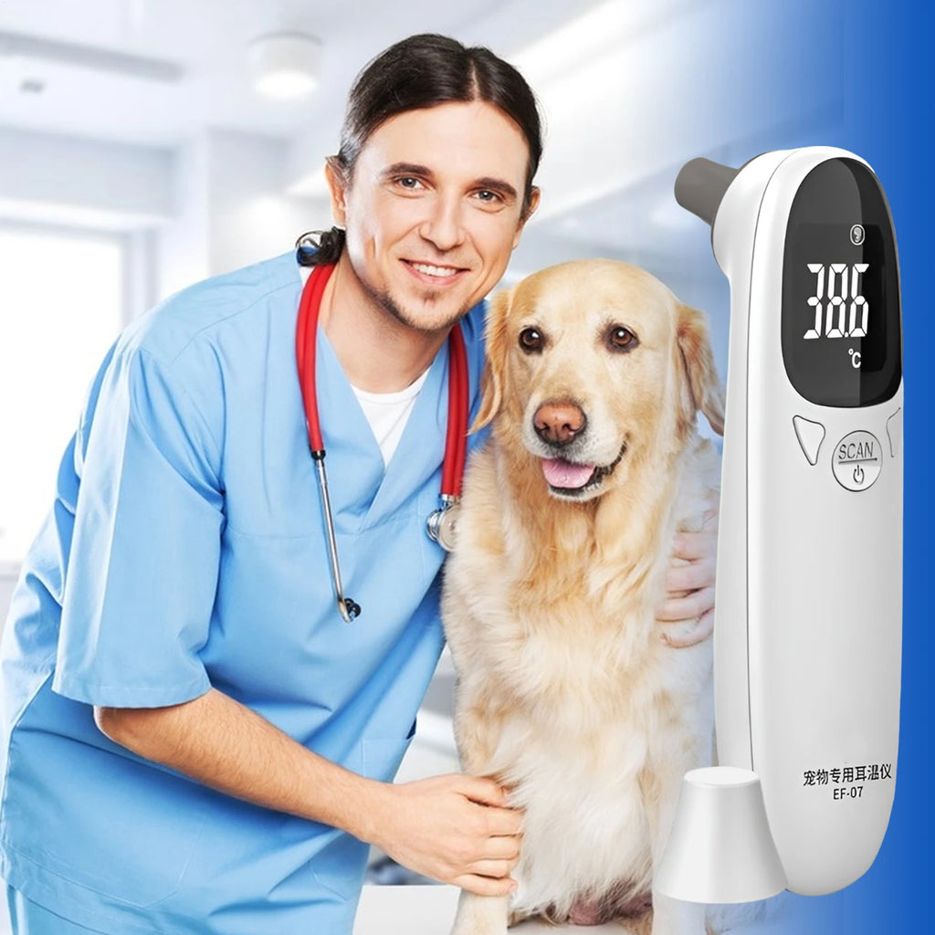 Cat Thermometers Ear cat Dog Tech Supplies Puppy Thermometers Fever Detection Device For Pet High-Precision Accurate Led Display Qme