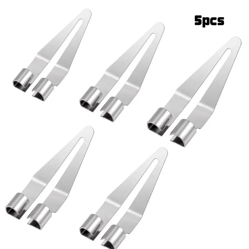 Stainless Steel Hot Melt Repair Triangle Wiping Flat Head Adjustable 45° Elbow Design Soldering Iron Tips Welding Repair Tools Qme 5pcs Sliver