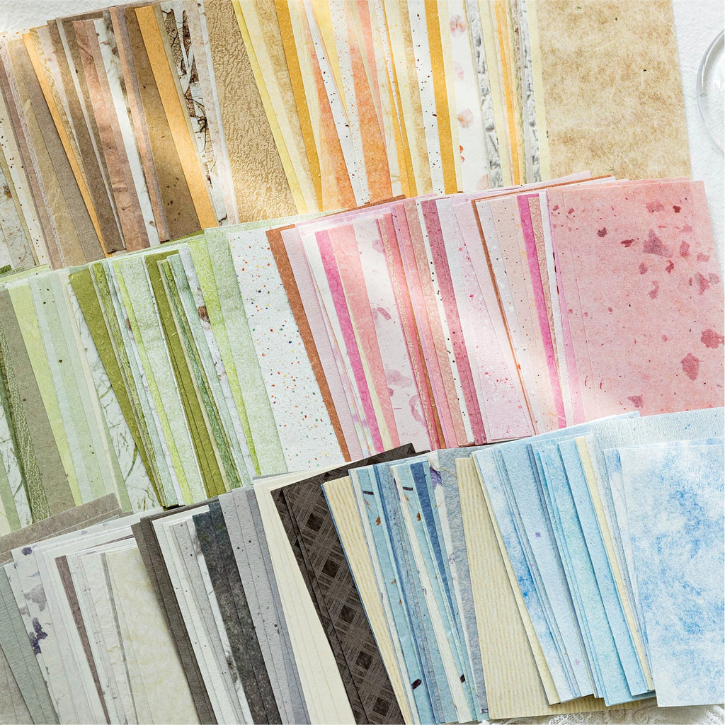 50 Sheets Morandi Pastel Texture Scrapbook Paper for Scrapbooking DIY Planner Journal Notebook Decoration Office Gift Qme