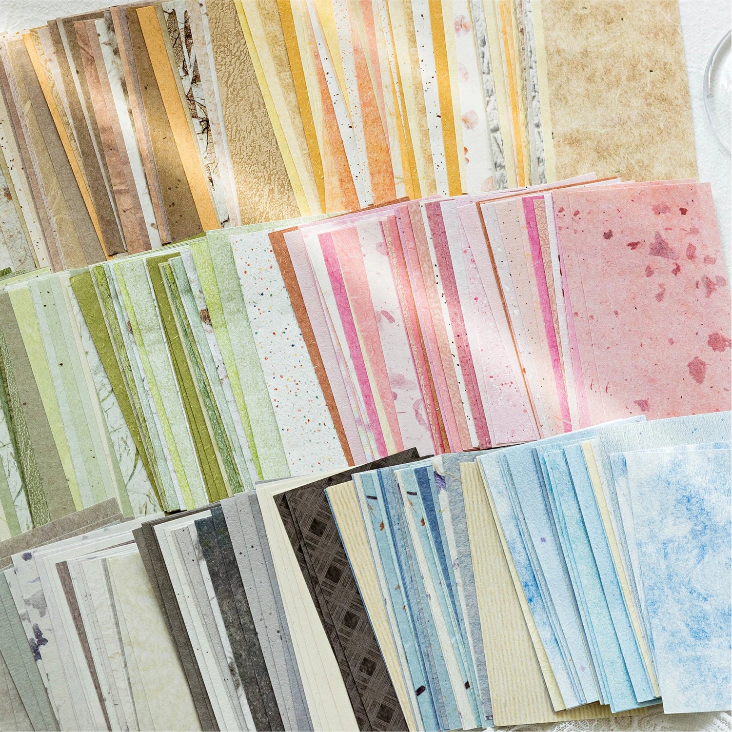 50 Sheets Morandi Pastel Texture Scrapbook Paper for Scrapbooking DIY Planner Journal Notebook Decoration Office Gift Qme