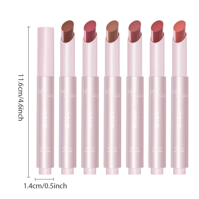 Moisturizing Mirror Lipstick, Nourishing Lip Glaze, Long-Lasting Waterproof Non-Stick Cup, Highpigment Lip Gloss,All Skin Types Qme