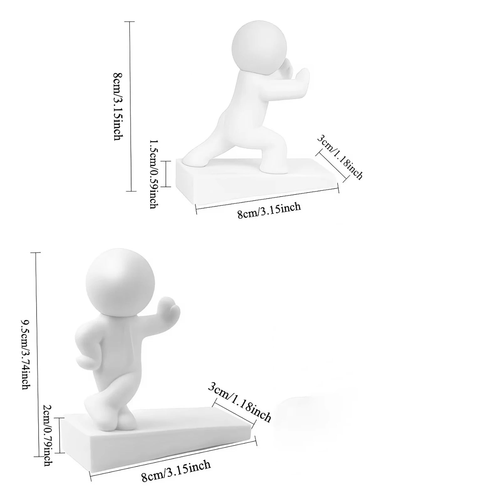 Cute Cartoon Non-slip Door Stop Decorative Action Figure Shock Qme