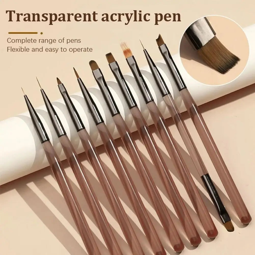 1 Fine Detail Paint Brush Acrylic UV Gel Drawing Dotting Manicure Qme