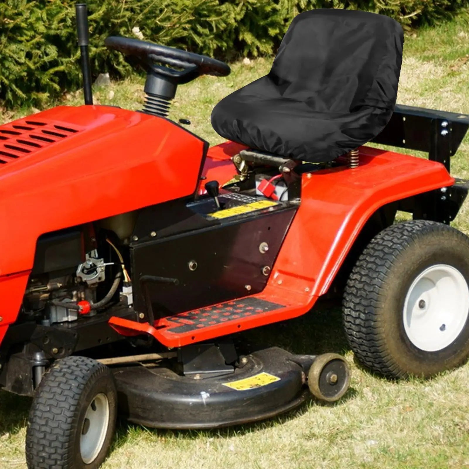 Tractor Seat Cover Rainproof Riding Lawn Mower Seat Covering Full Coverage Tractor Part Outdoor Protection for Yard Garden Field Qme