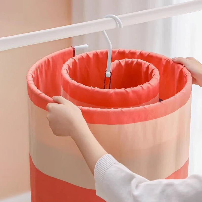 Drying Quilt Artifact Spiral Clothes Rack Circular Folding Balcony Qme