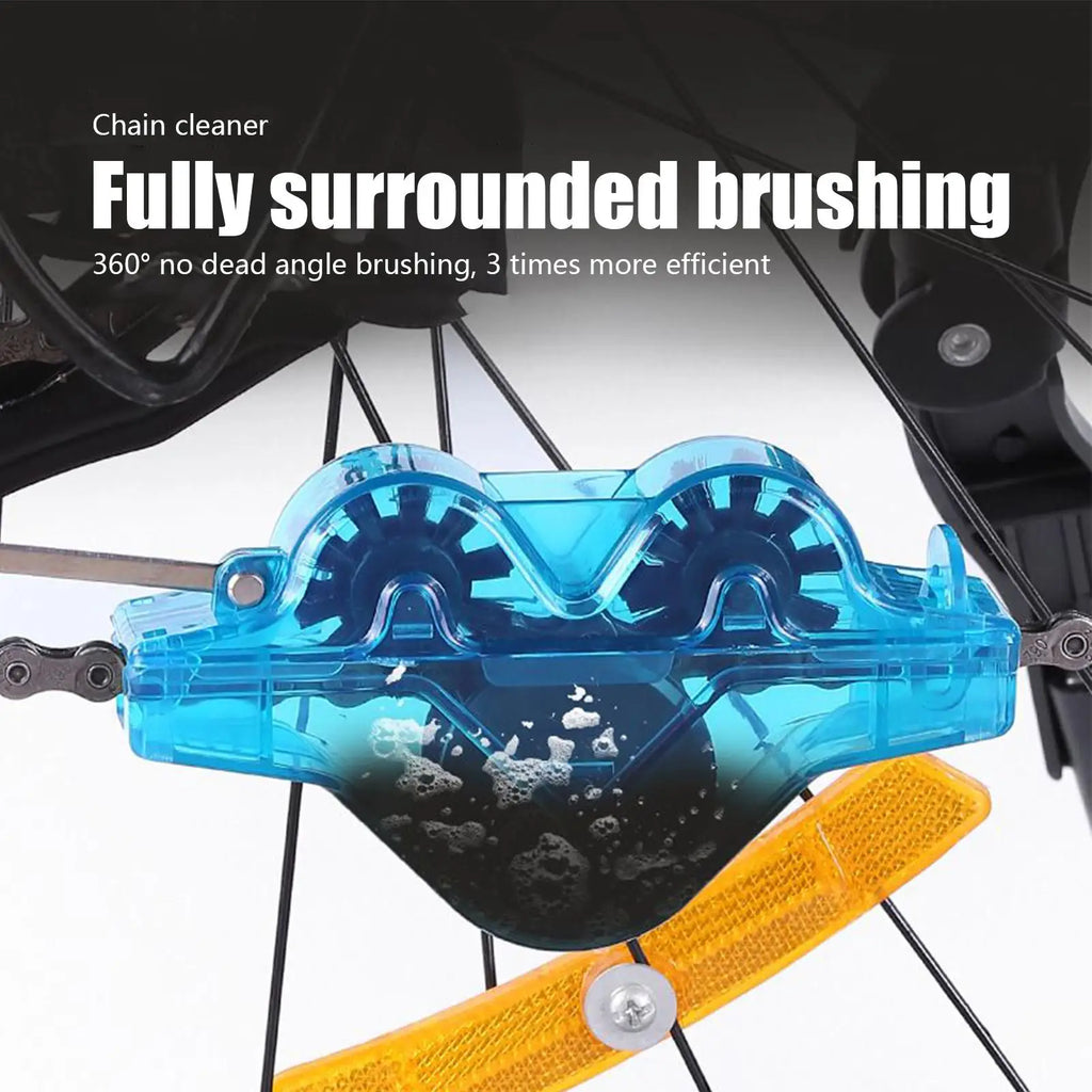 Cycling Chain Cleaner Kit Cycle Chain Scrubber Cleans Tool Portable Cleaning Tools Bike Accessories for Road Mountain Fitness Qme