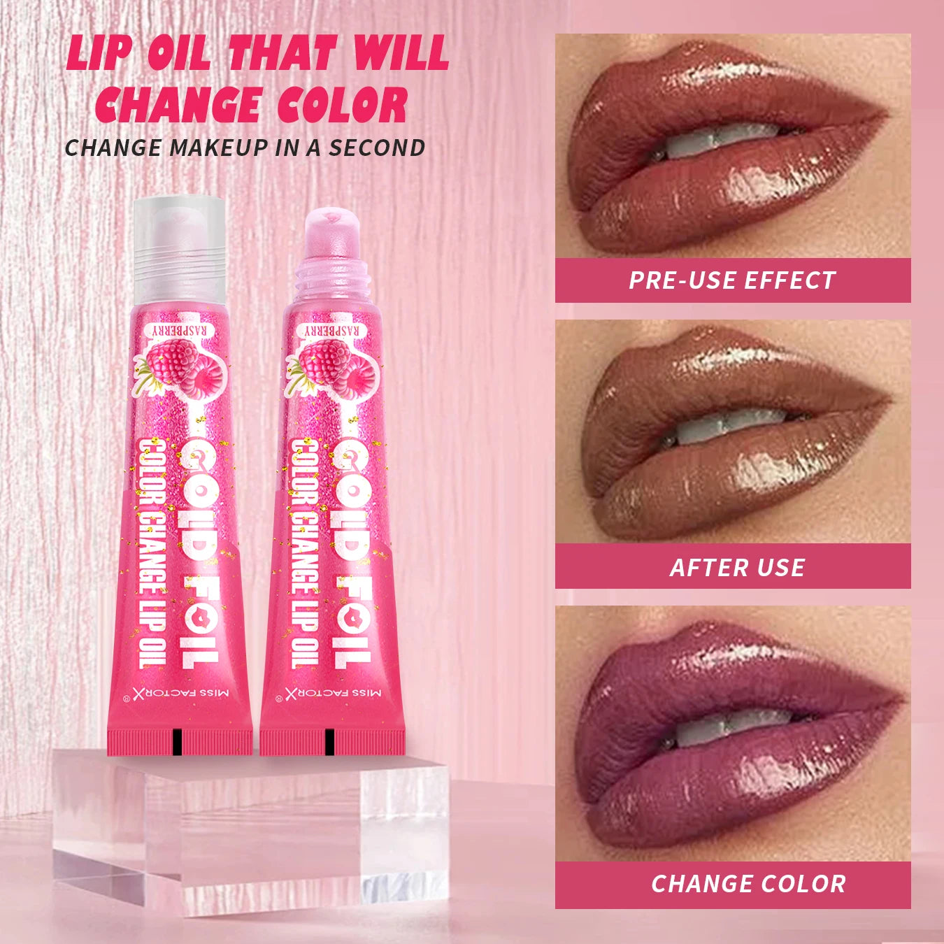 Shiny Lip Oil Gift Set 15ml×24PCS deep moisturizing non-decolorizing foil brightening and embellishing lip color gift Qme