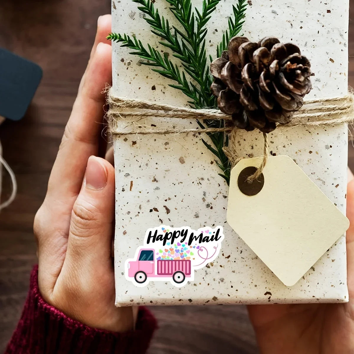 500pcs/1roll Thank You Stickers for Small Business and Handmade Products - Perfect for Packaging and Happy Mailer Qme