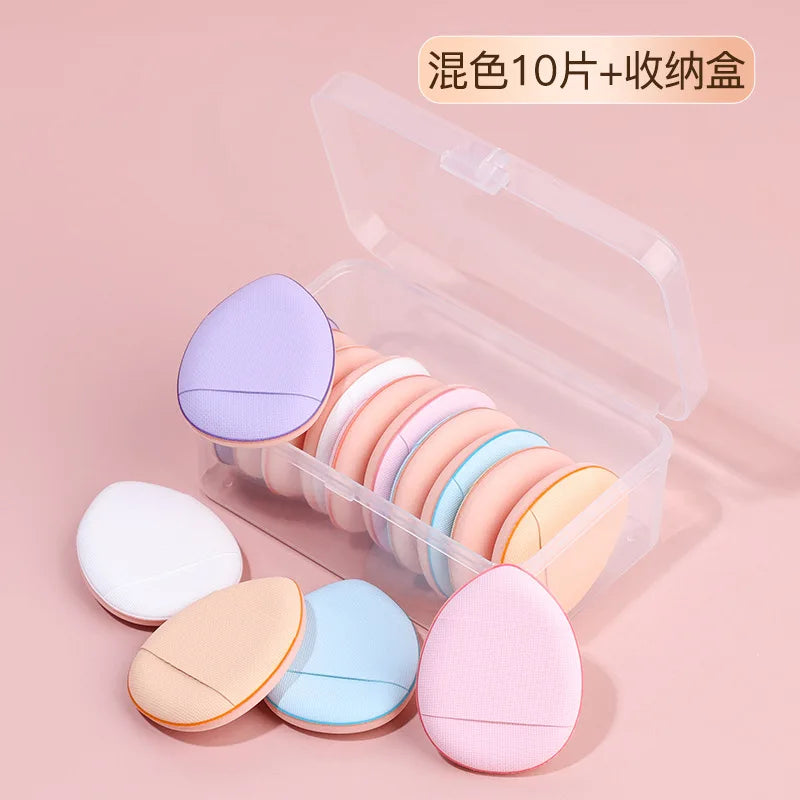 Mini Professional Cosmetic Cushion Puff Concealer Foundation Detail Qme Mix 10pcs China Mainland