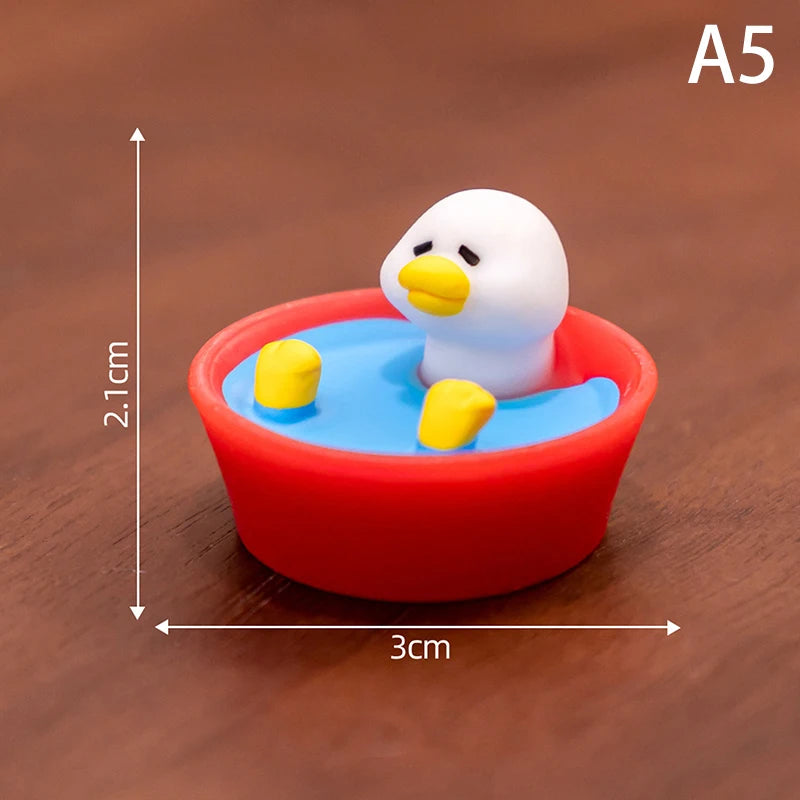 Cute White Duck Animal Micro Landscape Ornaments Home Desk Decoration Qme A5