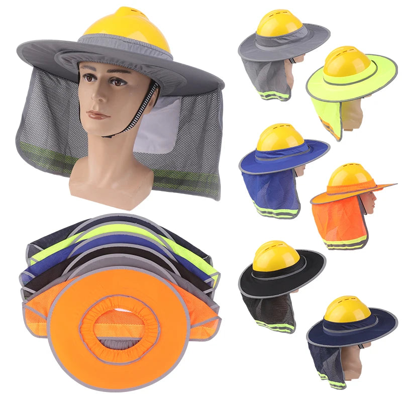 Temperature Sunscreen Safety Helmet Sun Protection Curtain Qme