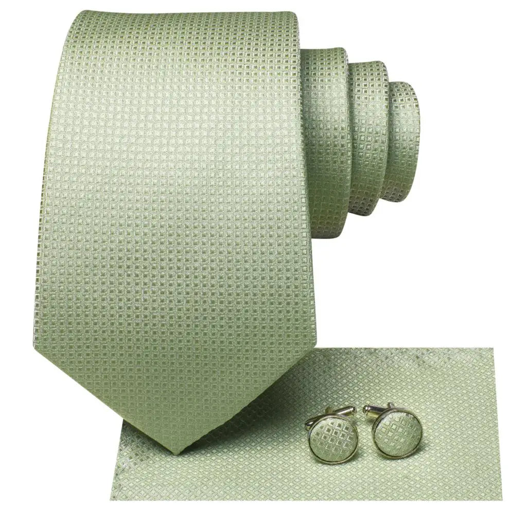 25 Colors Neck Ties Men Luxury Wide Silk Wedding Tie Pocket Square Qme
