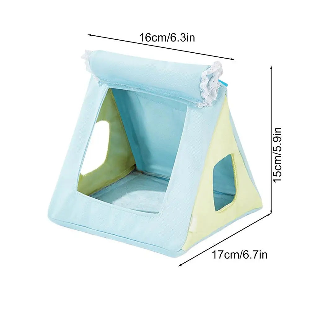 Bird Hammock Parakeet Cage Cockatiel Toys Four Seasons Parrot House Qme Blue China Mainland