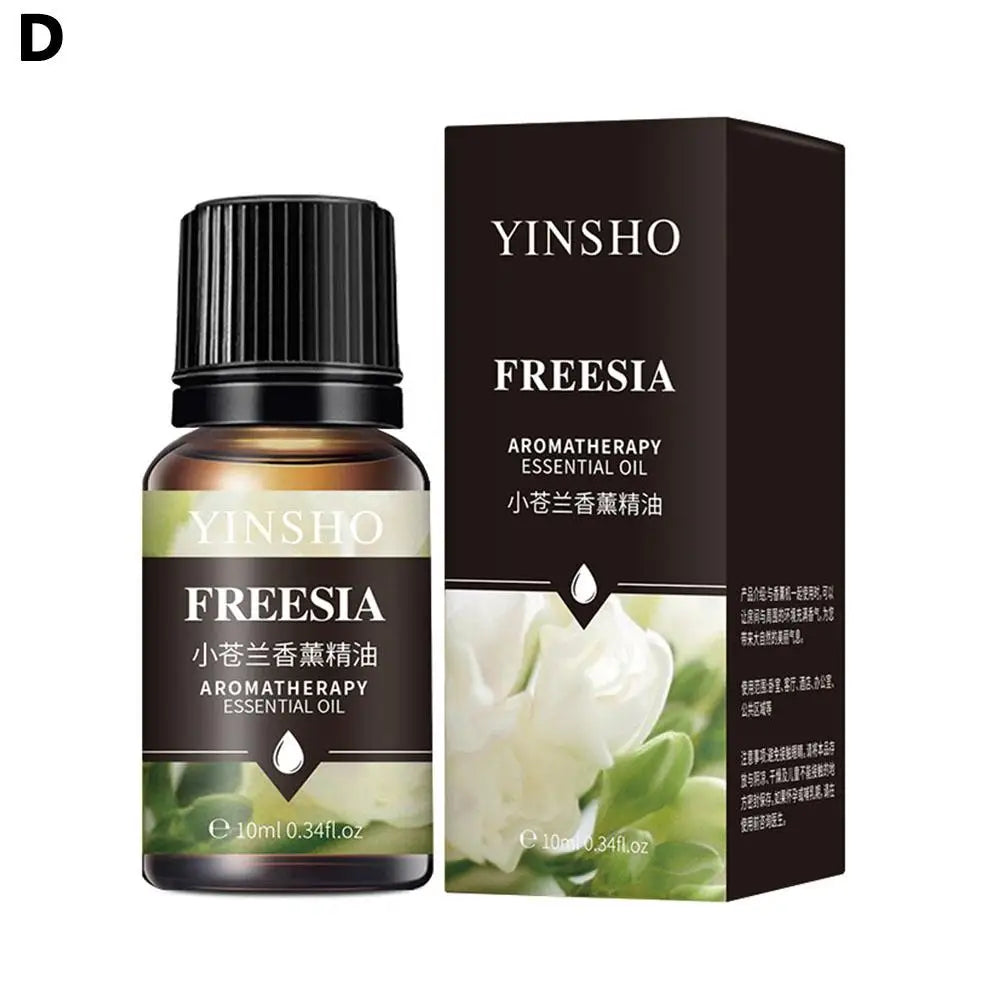 16 Flavors 10ml Essential Oils For Aroma Diffuser AirHumidifier Home Water-soluble Lavender Rose Eucalyptus White Peach Oolong Qme Little Canglan