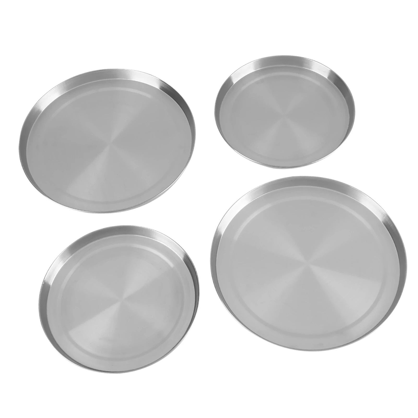 4PCS Stove Burner Covers Stainless Steel Gas Cooker Protector Caps Kitchen Top Burner Protection Cover Reusable Qme Default Title