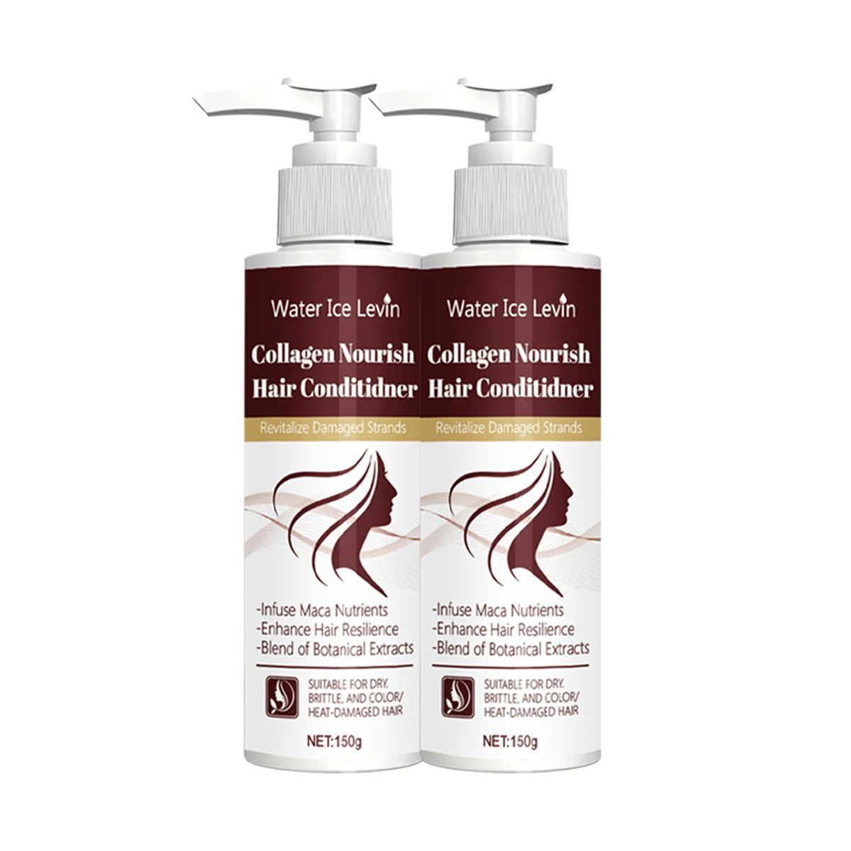 Collagen Nourish Hair Conditioner with Maca Root - Revitalizes Dry, Brittle, Color & Heat-Damaged Hair for Softness & Shine. Qme Smoothing & Straightening