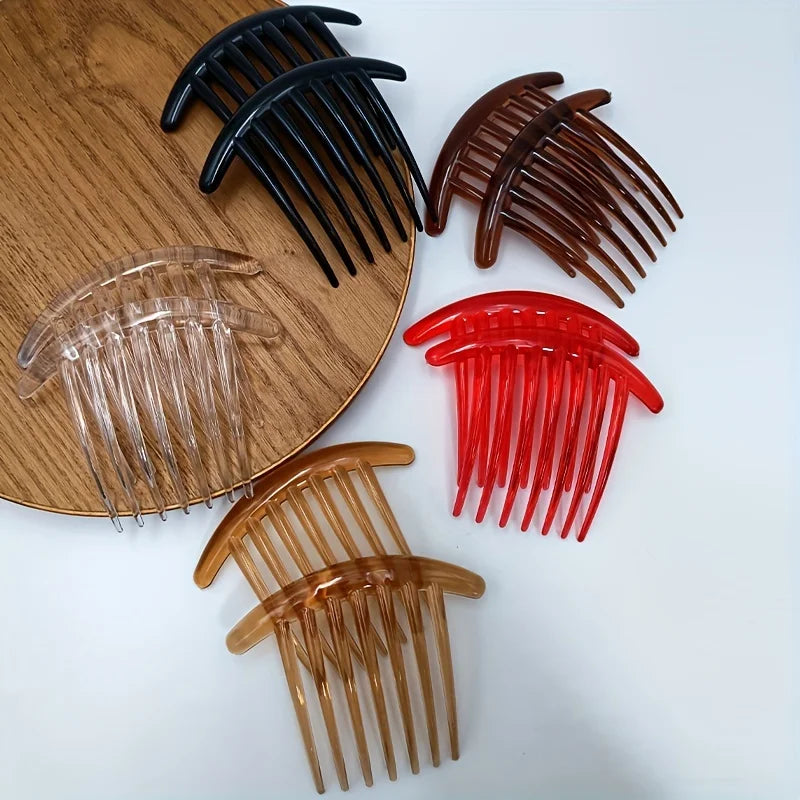 Seven-tooth comb, shaped brush hair comb, suitable for common hairstyles, durable handle, comb Qme