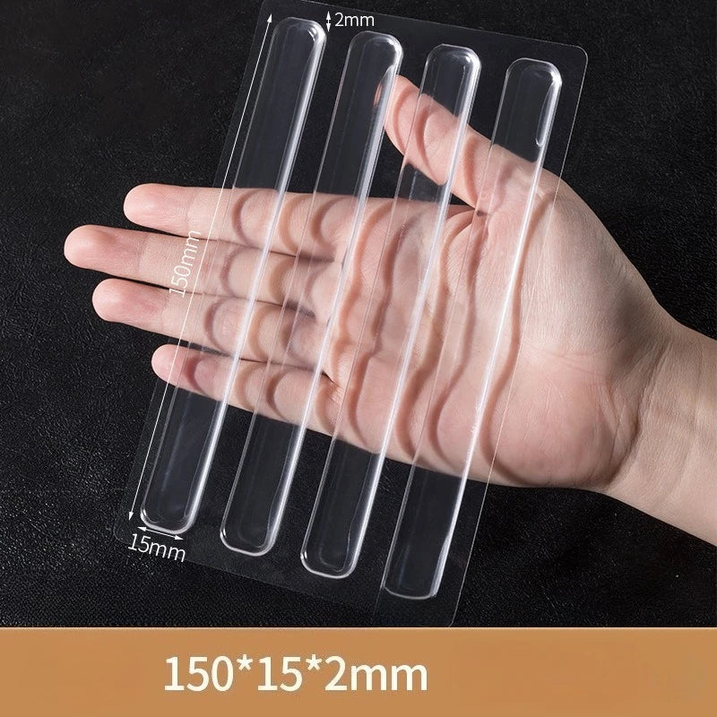 Transparent Silicone Bumper Pads Self Adhesive Door Stopper Strip Furniture Cabinet Drawer Cushion Guard Protector Soft Pad Home Qme L 1pc