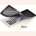 4-Piece Household Magnetic Vent Cover - 4x10 PVC Mesh, Dust and Clutter Resistant, Pest Control, for Ceiling and Floor Vents Qme 4PCS
