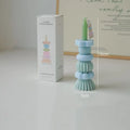 Artisan Geometric Layered Fragrance Candle Lovely Aroma Room Decor Qme green