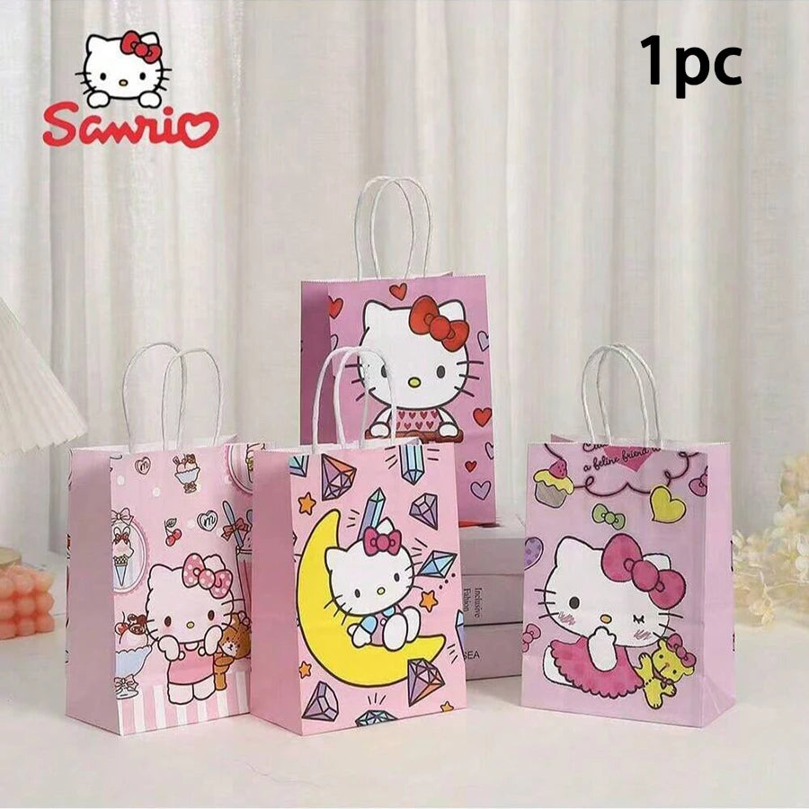 Sanrio Hello Kitty Bags Cute Cartoon Design Extra Large Capacity Qme Random 1pc 20cm*15cm