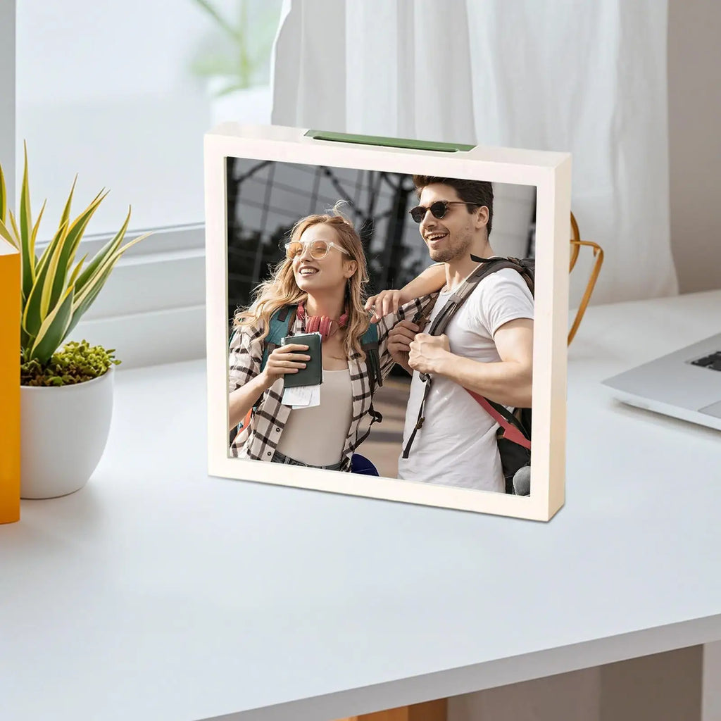 Shadow Box Slot Travel Ticket Card Memory Clear Display Case Home Qme