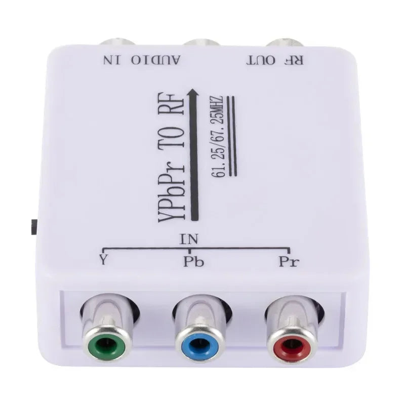Audio converter Ypbpr Audio Signal To Rf Radio Frequency Single Wire Transmission Analog Tuner Receiving Decoding Audio Cable Qme