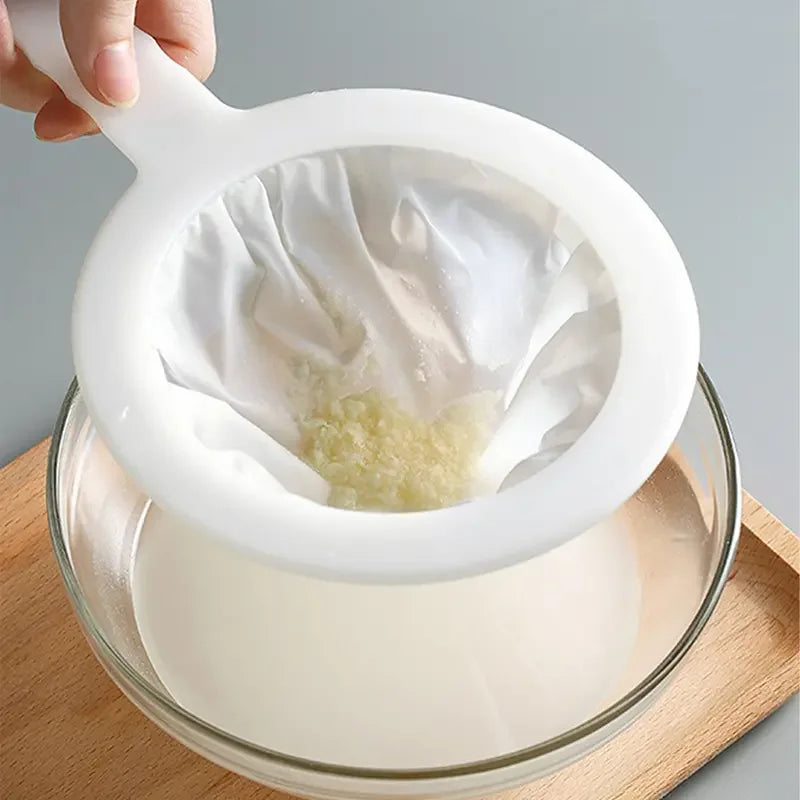 Soy Milk Wine Filter Bag Nut Milk Bag Tea Coffee Oil Yogurt Filter Net Mesh Kitchen Food Reusable Nylon Filter Bags Strainer Qme