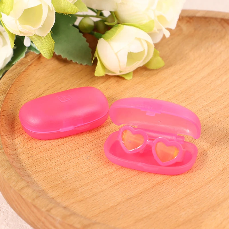 Dollhouse Mini Glasses Case Doll Bulk Toys Drip Glue Mobile Phone Qme