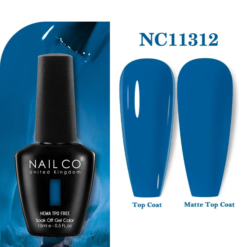 NAILCO Green Series Dark Gel Nail Polish Lasting Hybrid Base Matte