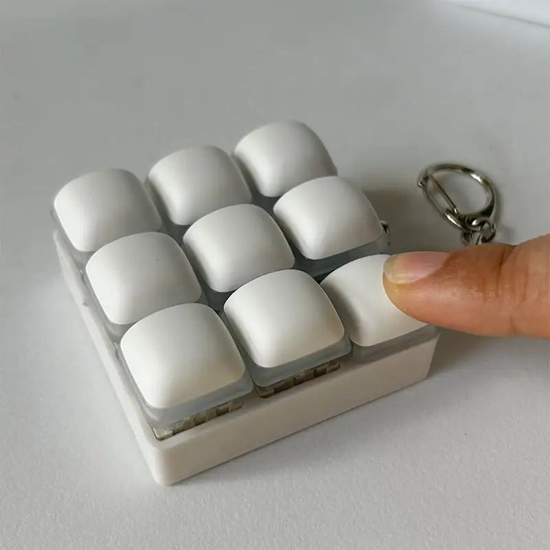 Bread Design Fidget Keychain Key Button Keycap Finger Keyboard Cap Qme