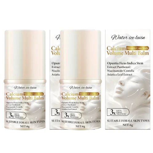 Bee Venom Neck & Facial Care Stick - Calcium Wrinkle Core & Volume Multi Balm with Collagen & Plant Extracts. Qme GOLD 6g