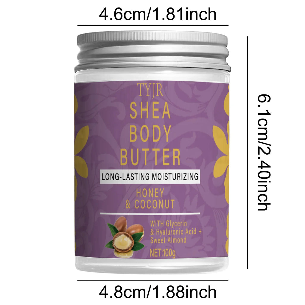 Shea Body Butter Oil 100g Organic Unrefined, Moisturizing Nourishing Softening Body Oil Skin Streaming Products Qme