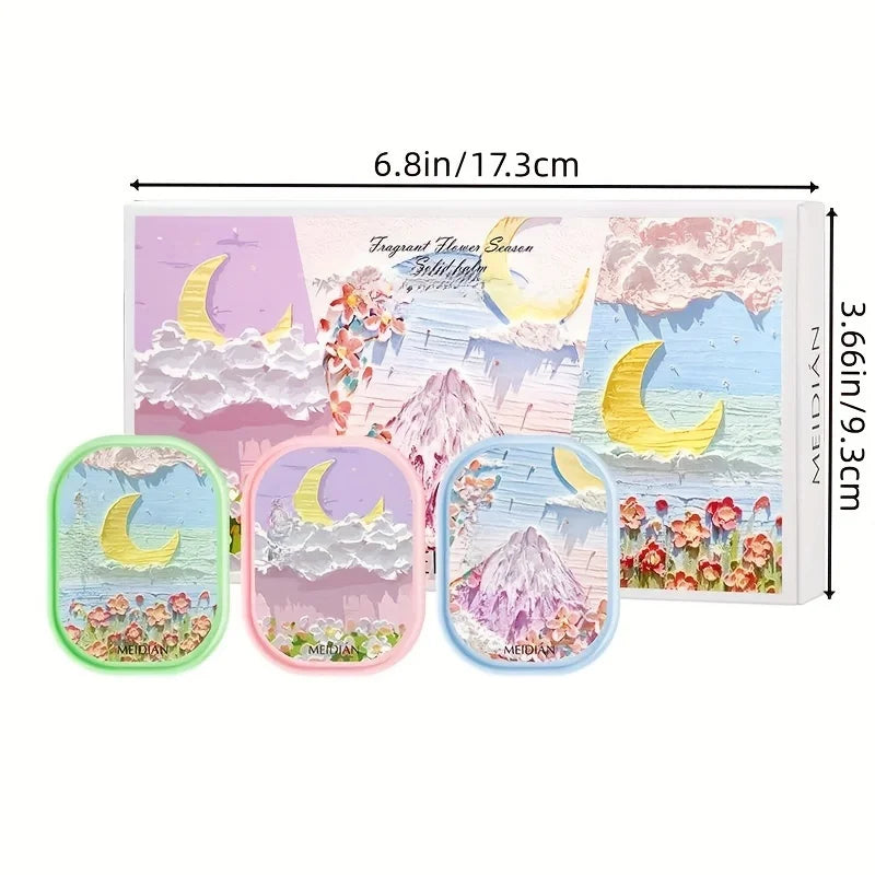 Solid Floral Fragrance Cream Long-lasting Portable Multiple Types Qme