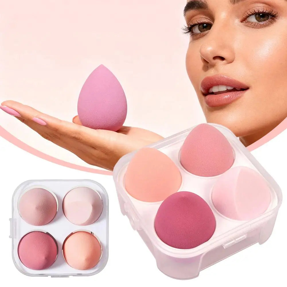 4pcs/set Color Mixing Beauty Egg Beauty Sponge Makeup SpongeMakeup Tools Foundation Make-up Facial Makeup Tools Makeup Qme