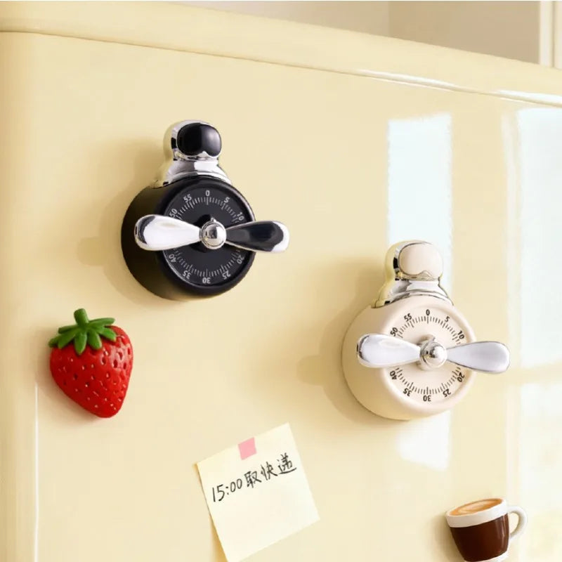 Pilot Magnetic Timer Kitchen Mechanical Reminder Cooking Baking Qme