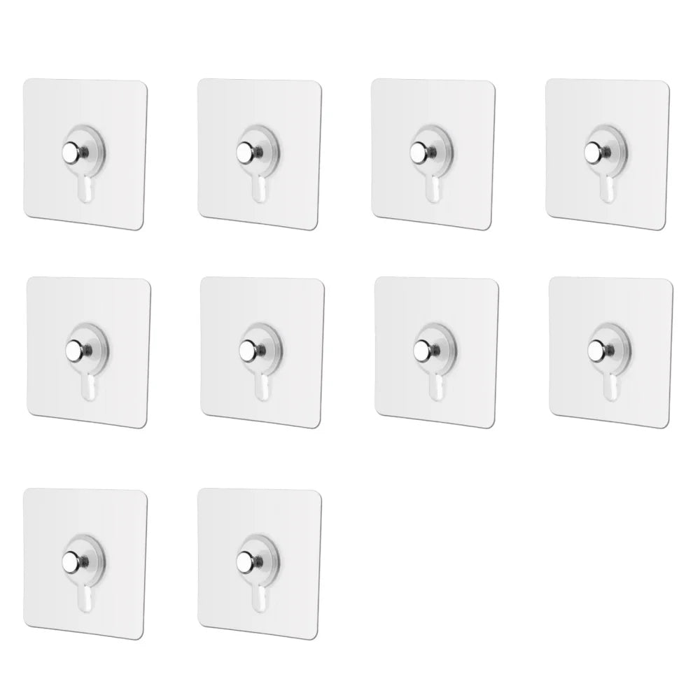 5-50PCS Adhesive Hook No Punching Photo Frame Painting Wall Nail Waterproof Kitchen Bathroom Screw Hook Bathroom Wall Organizer Qme 10Pcs