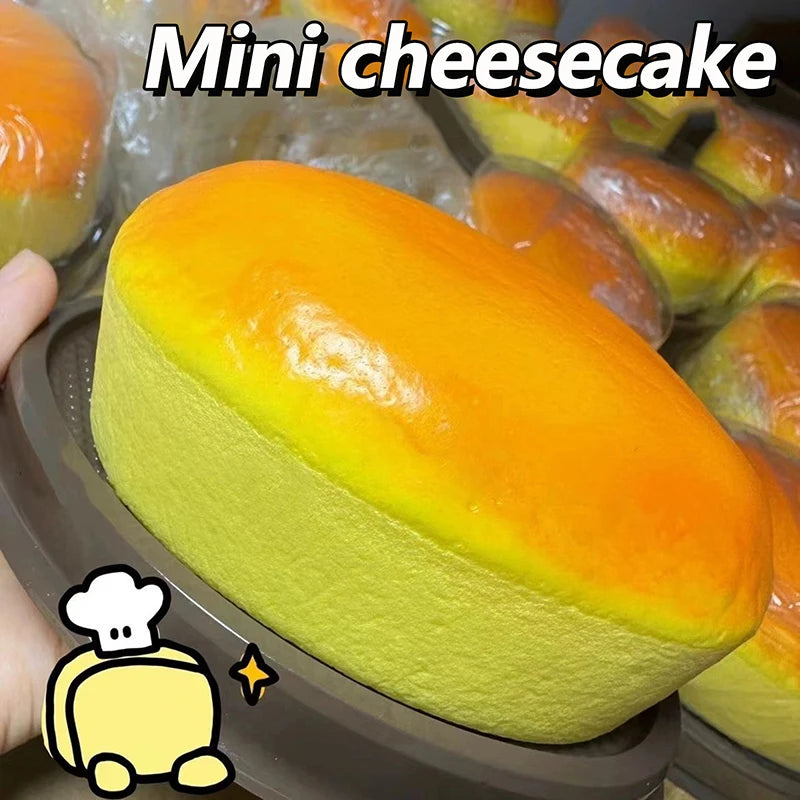 Cheese Cake Squishy Toy Slow Rising Long Bread Rebound Squeeze Stress Qme