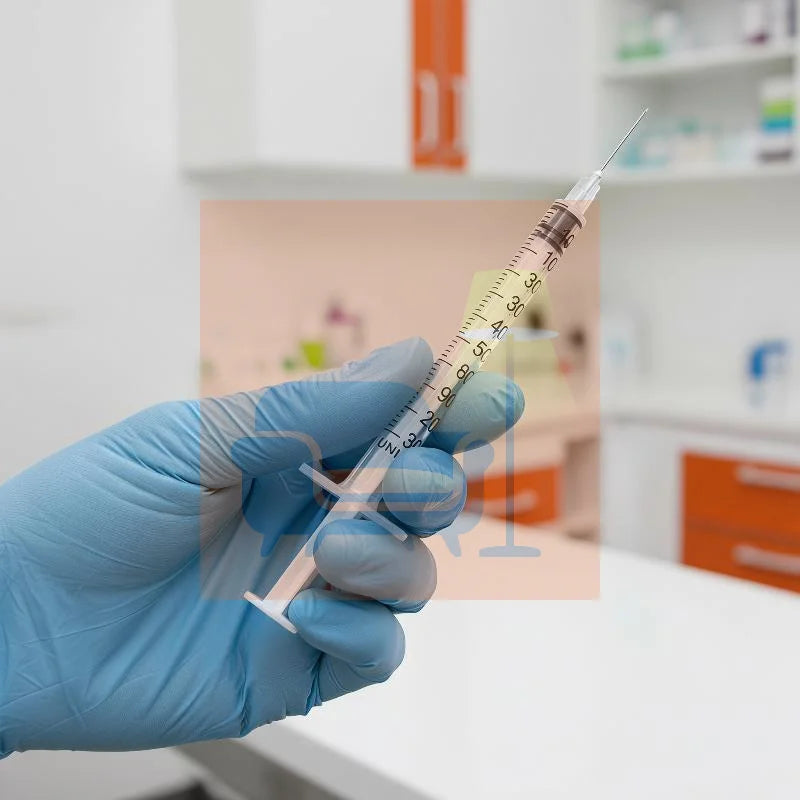 20Pcs Plastic Liquid Dispenser 0.5/1ml Disposable Safety Sterile Insulin Orange Cap Syringe For Pet Animal Qme