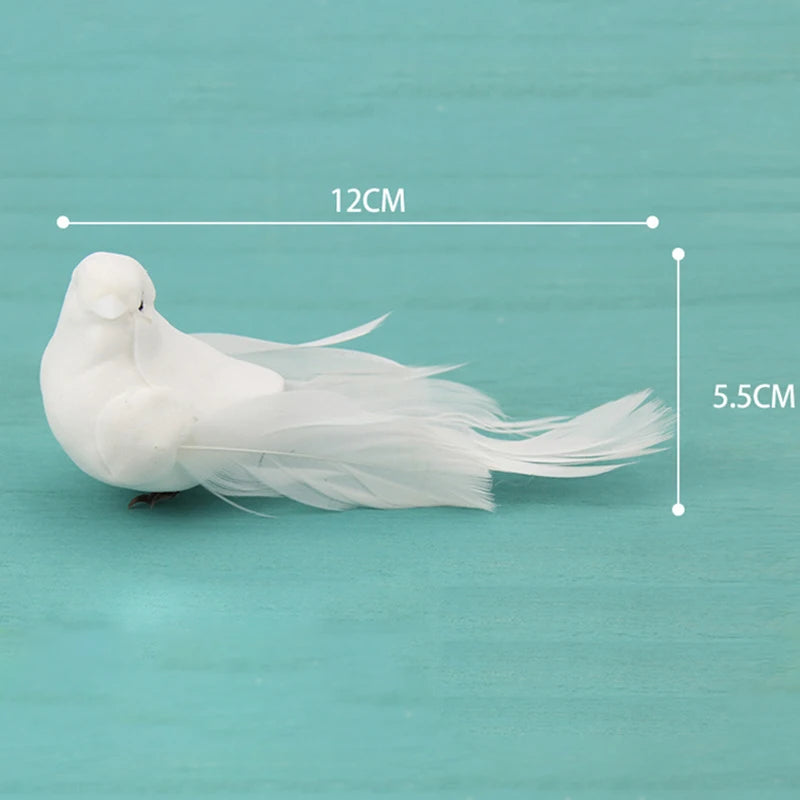 Foam Animal Simulation Feather Birds Models DIY Wedding Home Garden Qme