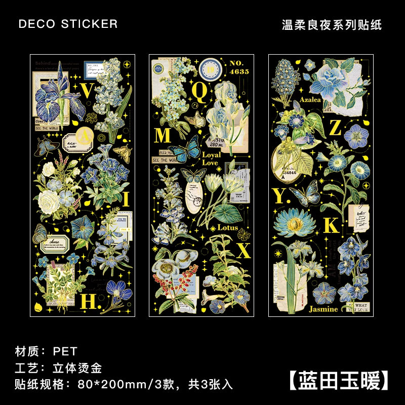 2 Sheets Chinese style Koi Flat Stickers aesthetic Journal notebook junk journal supplies Diy Scrapbooking Stationery Sticker Qme Q