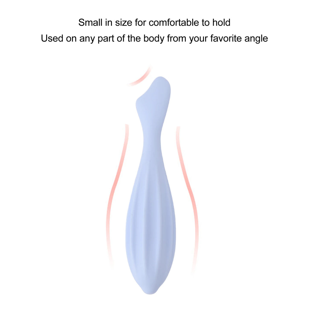 Face Massage Face Roller Promote Circulation Silicone Handheld Facial Massager for Face Eyes Blue Silicone Facial Massage Roller Qme