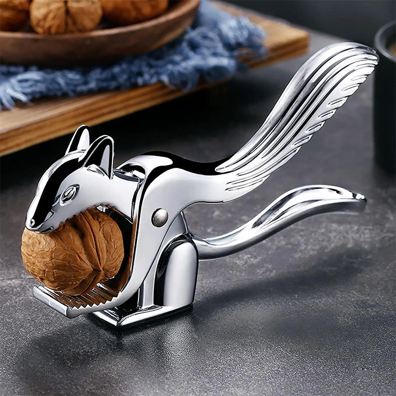 ^Squirrel Walnut Sheller Opener Pine Pecan Hazelnut Plier Quick Walnut Cracker Almond Nut Pecan Nuts Nutcracker Multifunctional Qme