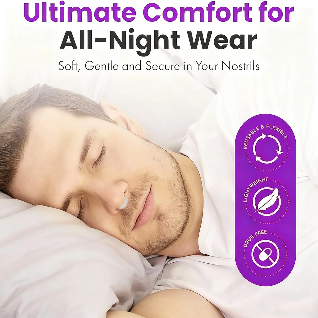 Stop Snoring Device Silicone Elastic Nose Clip Anti-snoring Supplies Qme