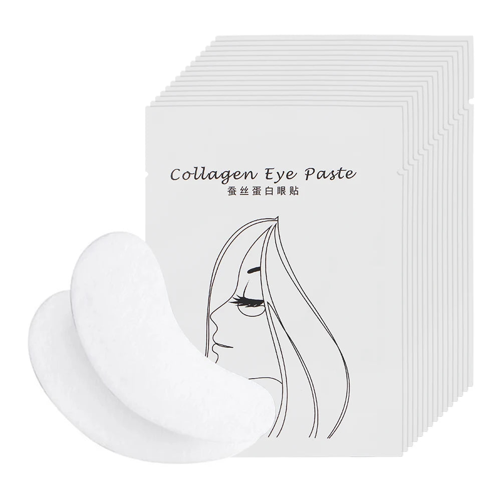100pairs Paper Patches Eyelash Under Eye Pads Lash Extension Tips Qme White 100Pairs