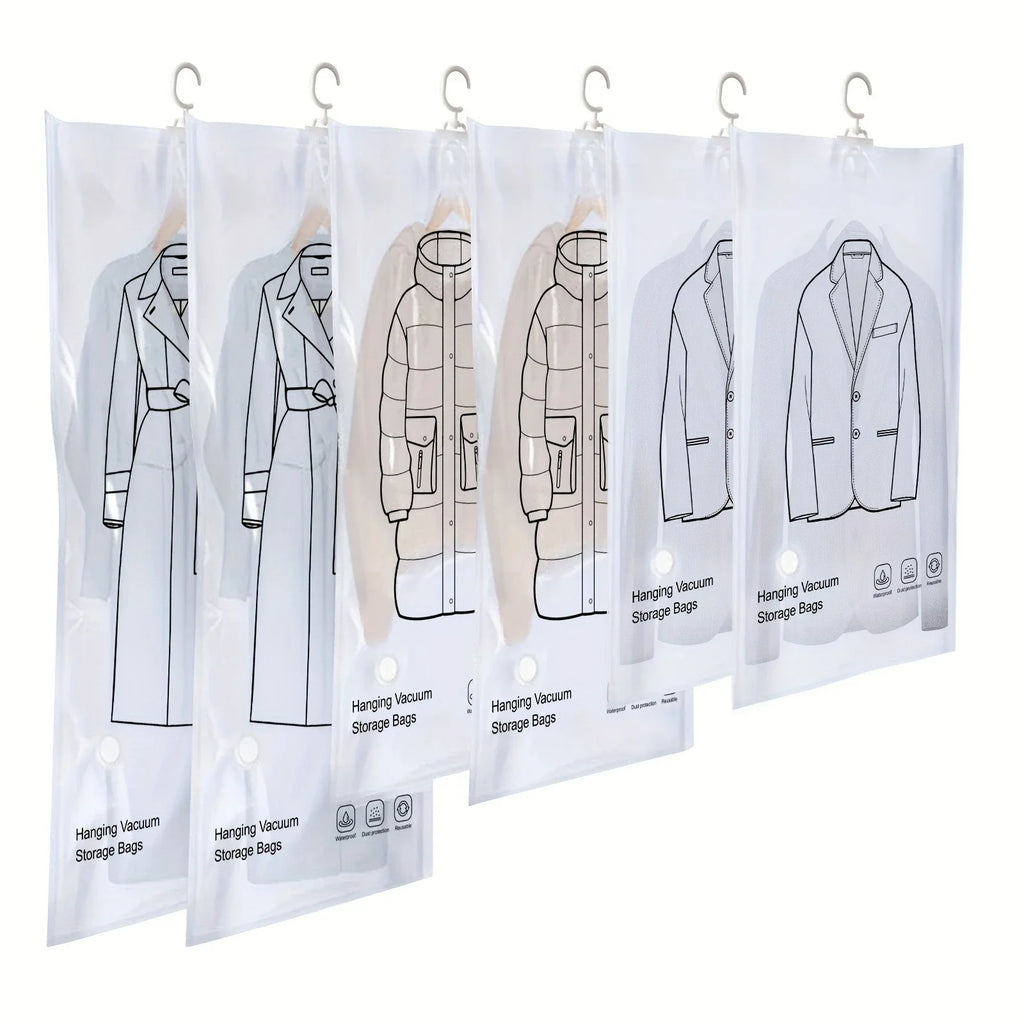 Hanging vacuum storage bag, space saving vacuum sealed bag, ultra thick and long storage bag Qme