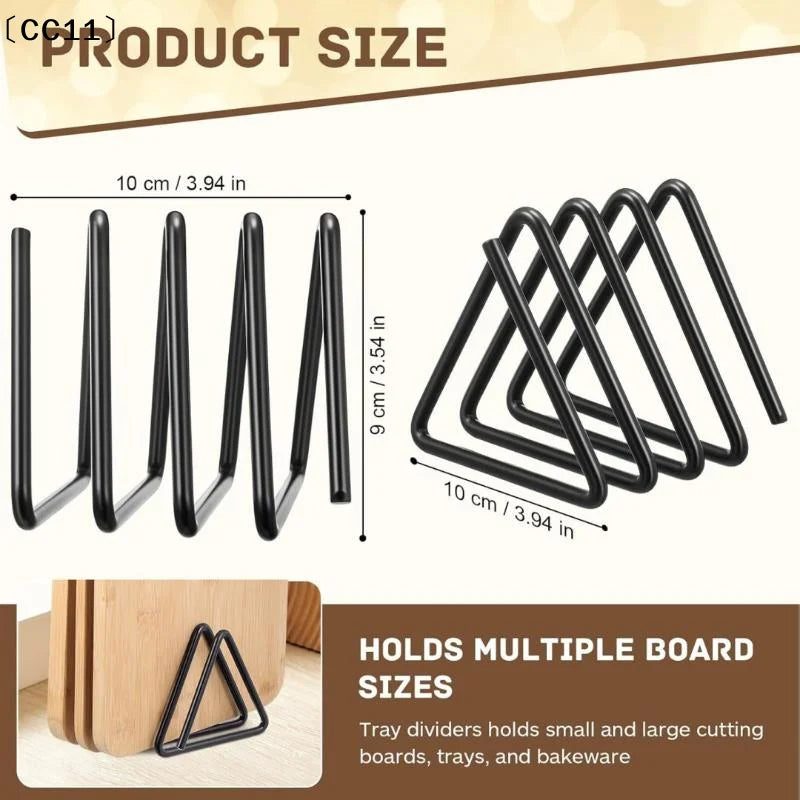 Iron Cutting Board Stand Kitchen Storage Rack Boards Organizer Qme