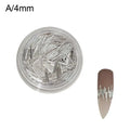 High Gloss Silver Metal Strip Nail Art Decorations Reflective Silk 3D Decorations Metal Shinny Nails Accessories Manicu Art Qme 4mm CN