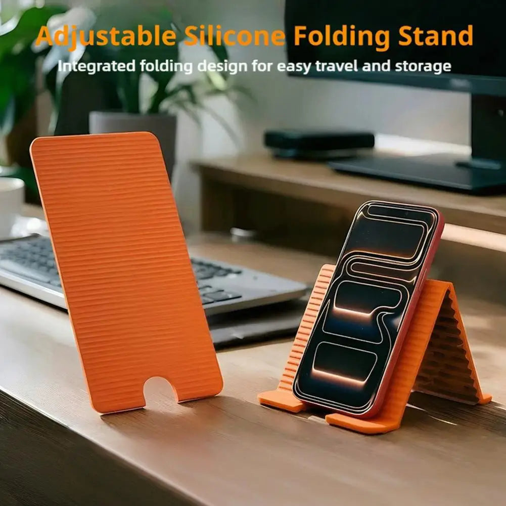 Portable Flexible Phone Stand Foldable Holder Desktop Tablet Laptop Qme